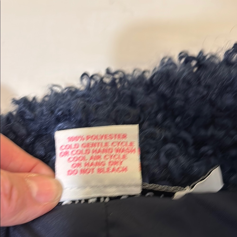 Gretchen Scott Navy Sherpa Textured Jacket - Picture 5 of 11